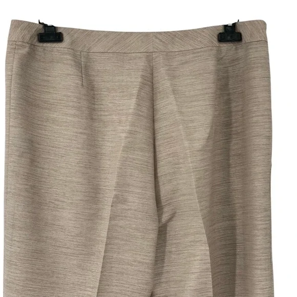 Lafayette 148 NY 2 Pc Wool Blend Pants/Blazer Suit Brown Iridescent Button Sz 16